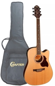 Электроакустическая гитара CRAFTER DTE-7 / N с чехлом